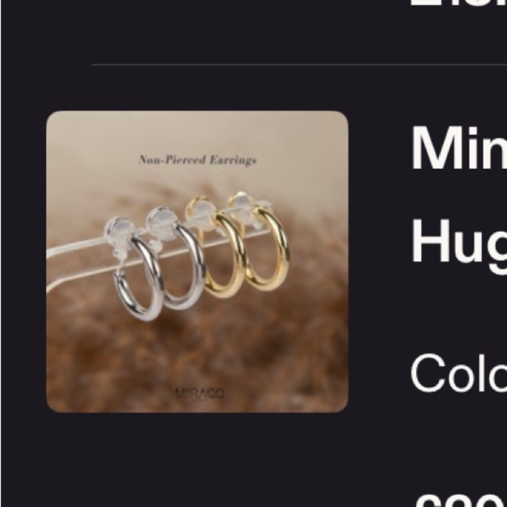 Gold Clip-On Earrings